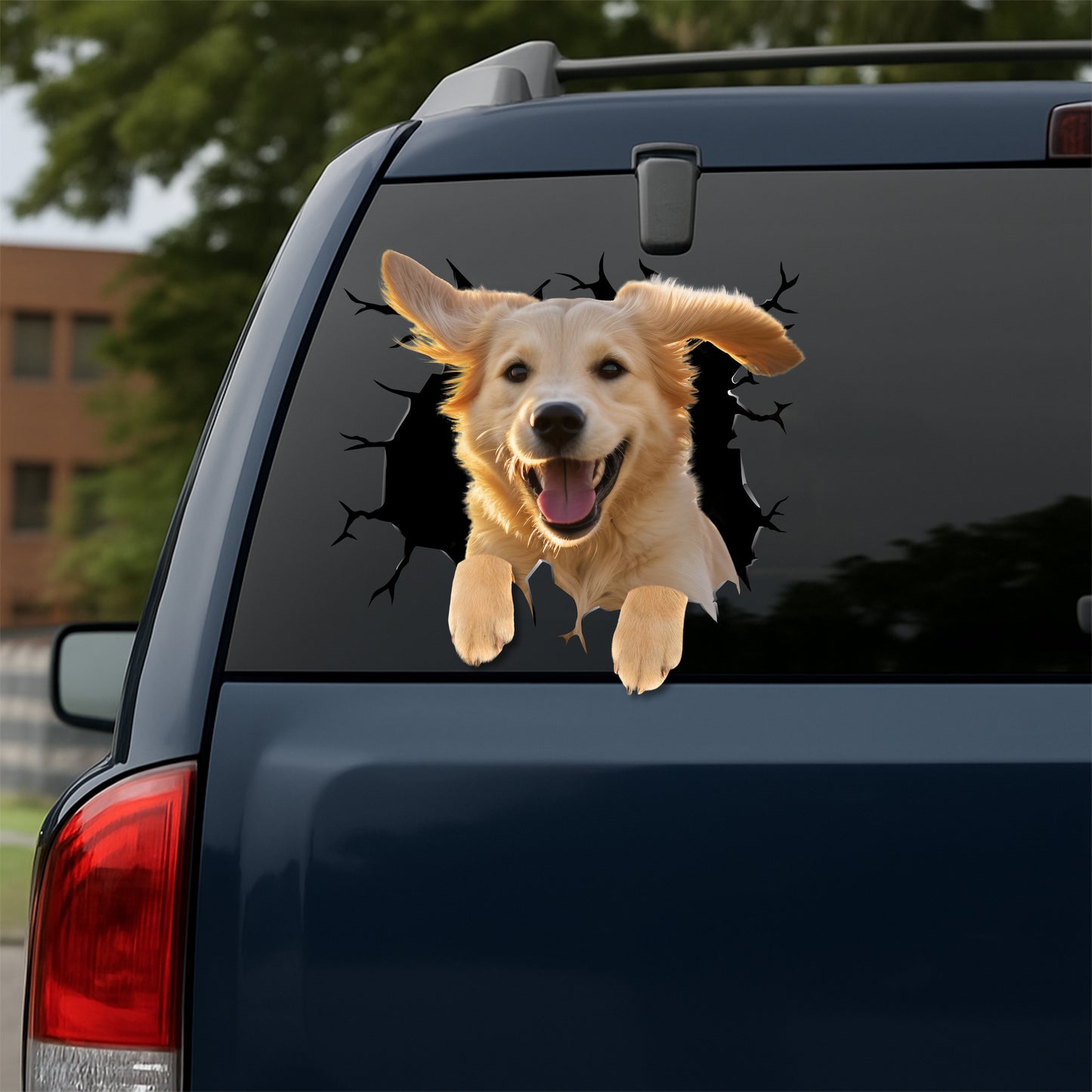 Golden-Retriever Car Decal
