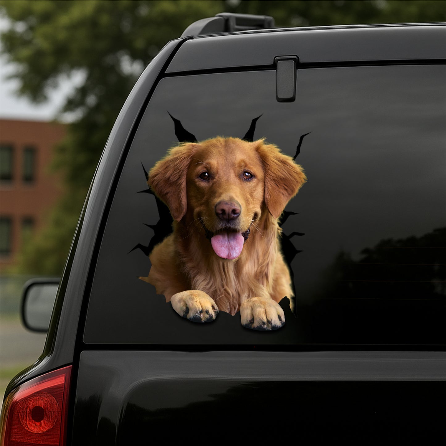 Golden-Retriever Car Decal