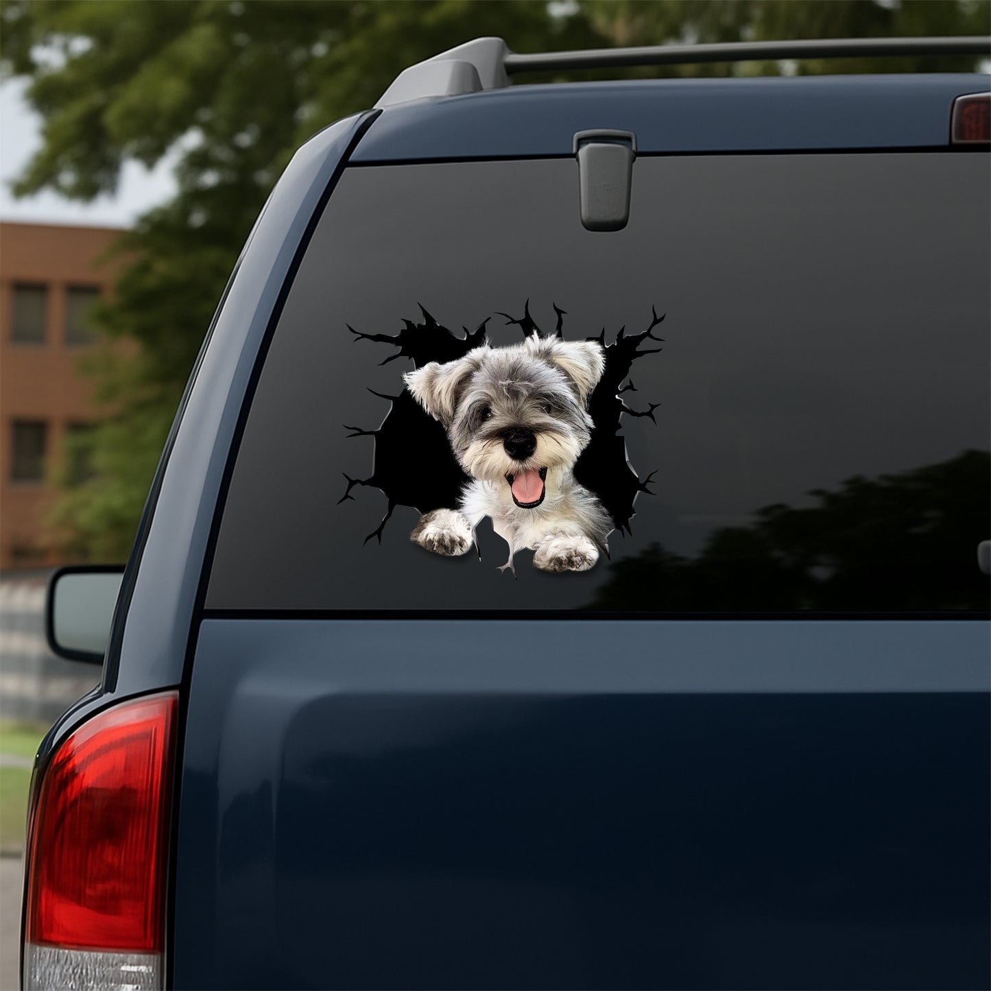 Miniature-Schnauzer Car Decal