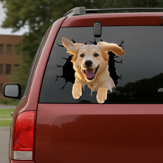 Golden-Retriever Car Decal