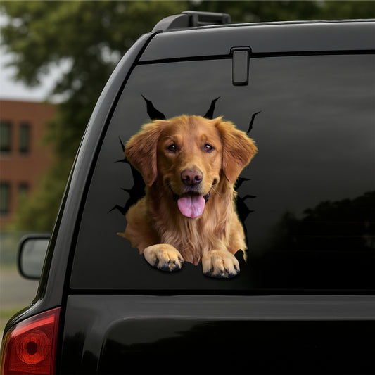 Golden-Retriever Car Decal